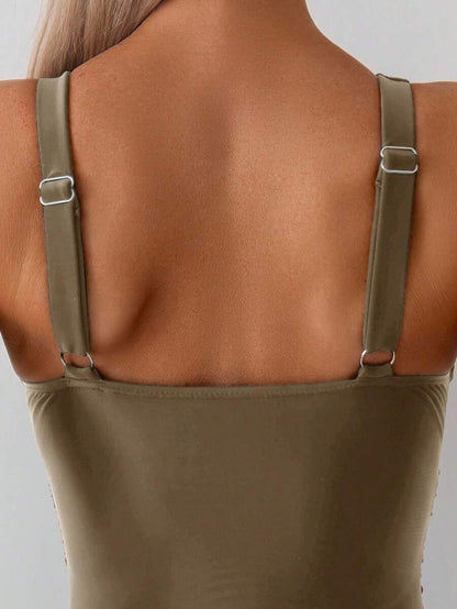 Classic Wrap Swimsuit – Drapeli Tek Parça Mayo