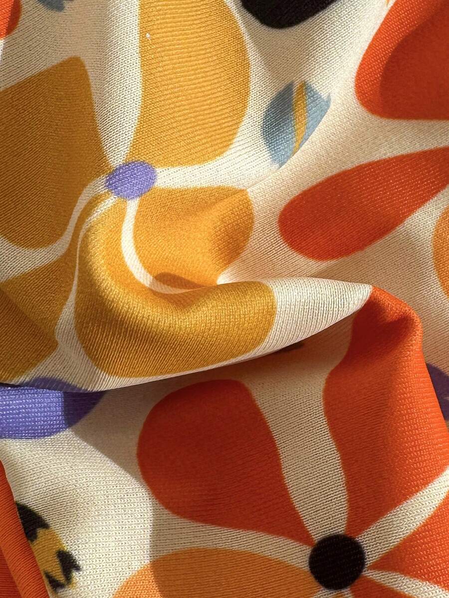 Kırmızı Leopard String Bikini Takımı