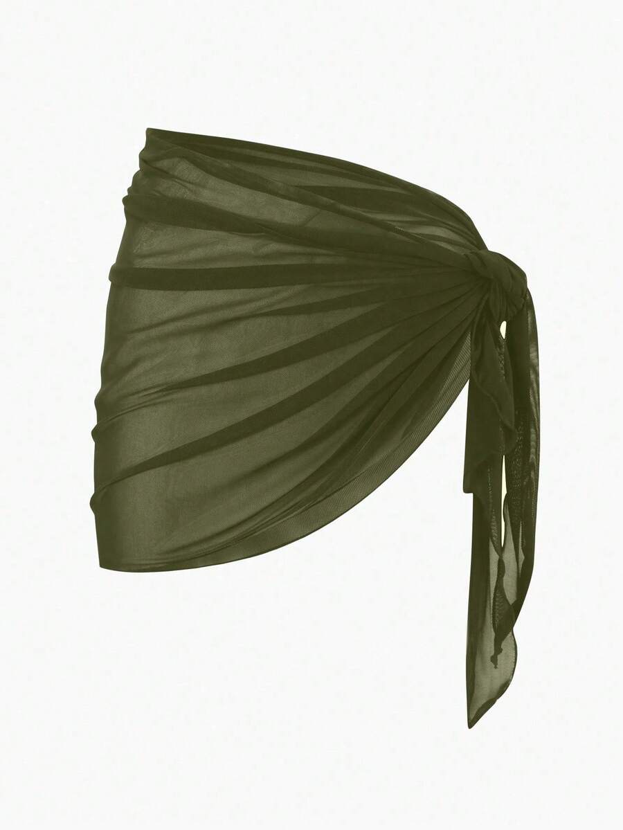 Coastal Sheer Sarong Etek – Bağlamalı Plaj Cover-Up