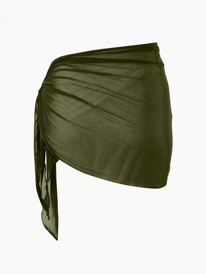 Coastal Sheer Sarong Etek – Bağlamalı Plaj Cover-Up