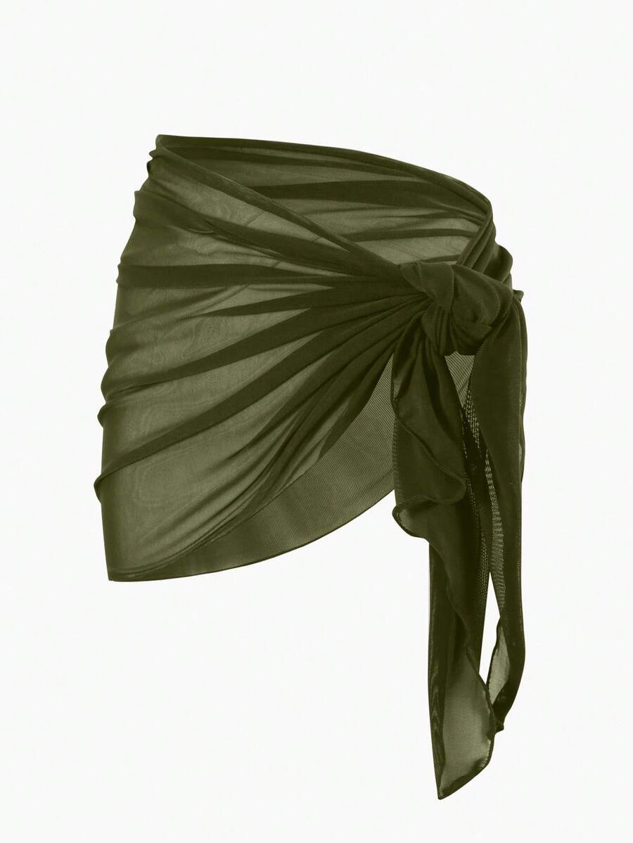 Coastal Sheer Sarong Etek – Bağlamalı Plaj Cover-Up