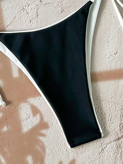 Kırmızı Leopard String Bikini Takımı