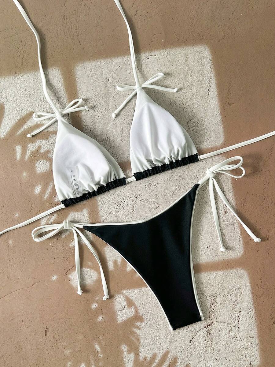 Kırmızı Leopard String Bikini Takımı