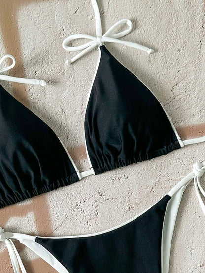 Kırmızı Leopard String Bikini Takımı