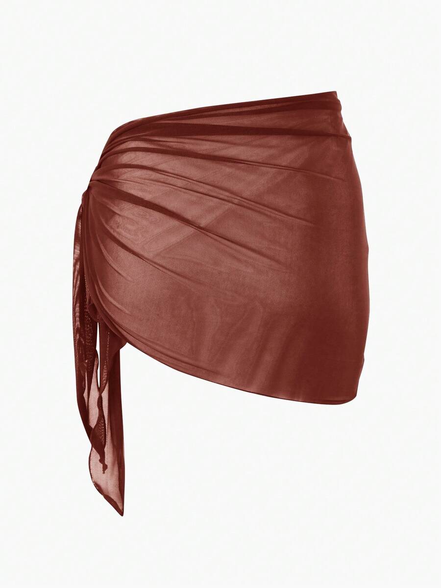 Coastal Sheer Sarong Etek – Bağlamalı Plaj Cover-Up