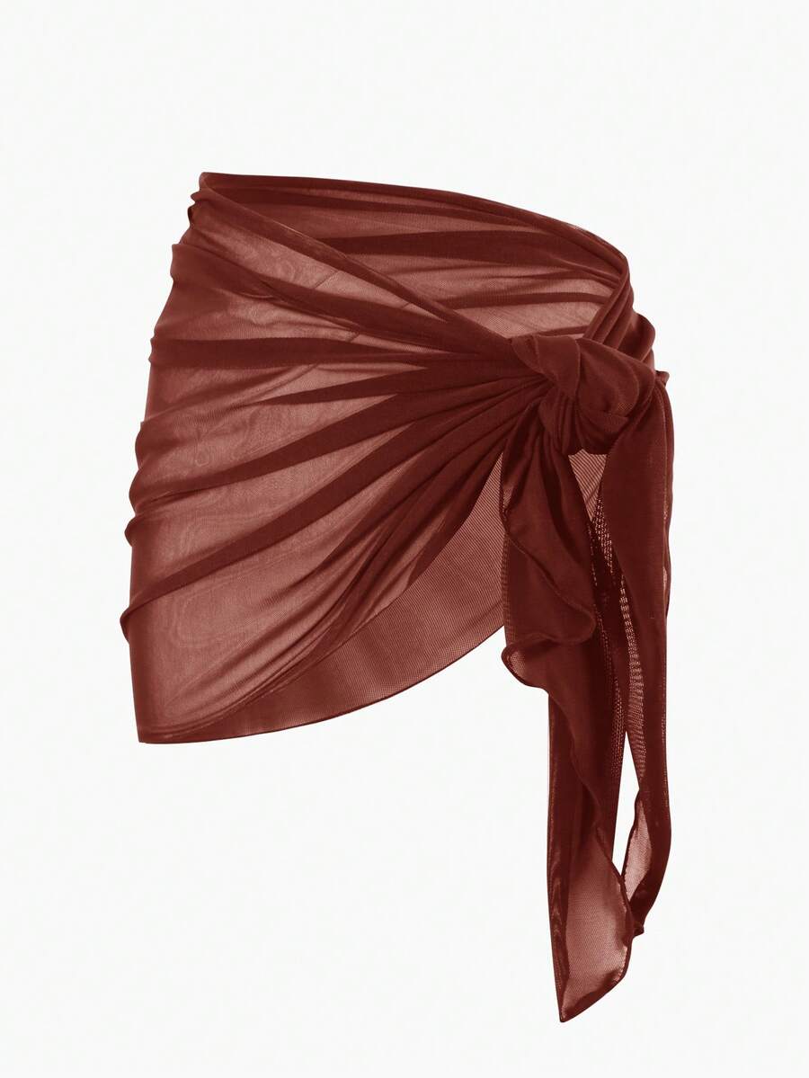 Coastal Sheer Sarong Etek – Bağlamalı Plaj Cover-Up
