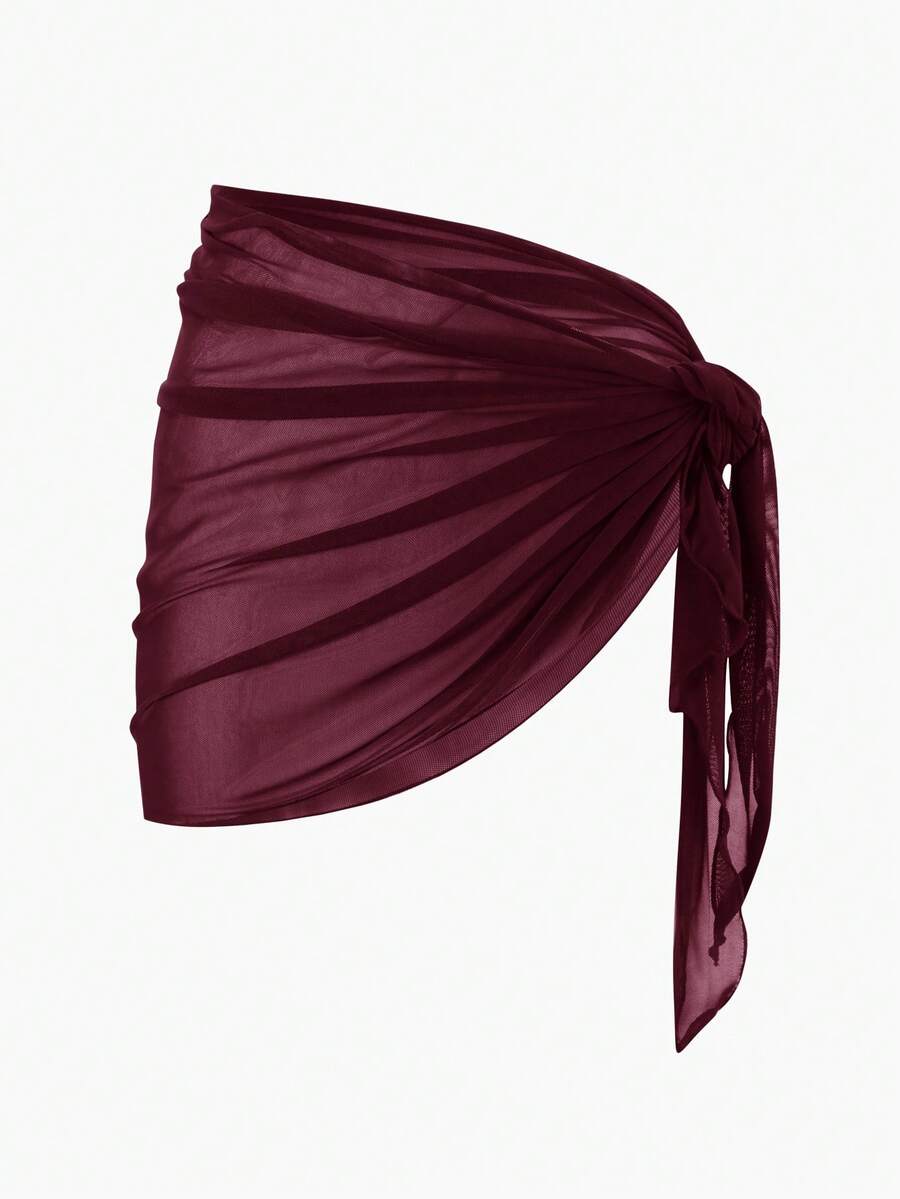 Coastal Sheer Sarong Etek – Bağlamalı Plaj Cover-Up