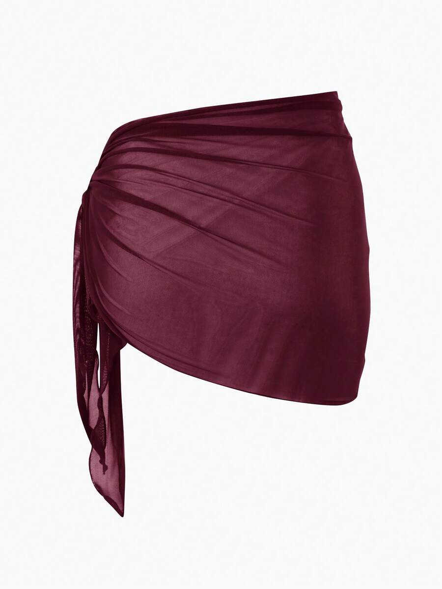 Coastal Sheer Sarong Etek – Bağlamalı Plaj Cover-Up