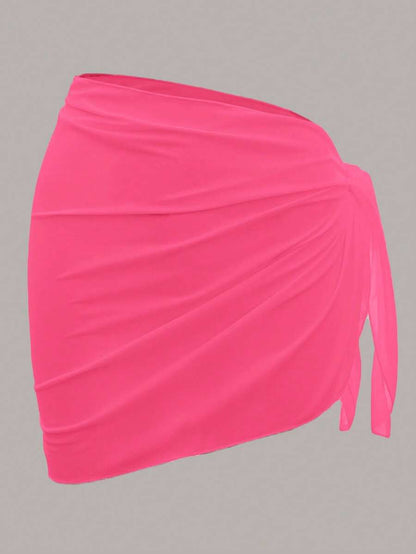 Coastal Sheer Sarong Etek – Bağlamalı Plaj Cover-Up