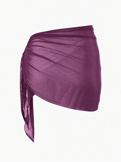 Coastal Sheer Sarong Etek – Bağlamalı Plaj Cover-Up