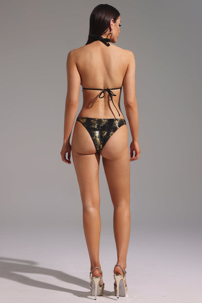 Fesila Ense Bağlamalı Mini Bikini İkili Set