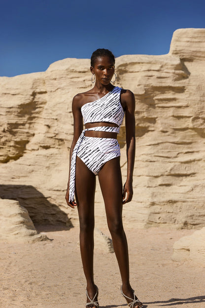 Giada Ajour Bağcıklı Bikini Üçlü Takım