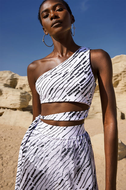 Giada Ajour Bağcıklı Bikini Üçlü Takım