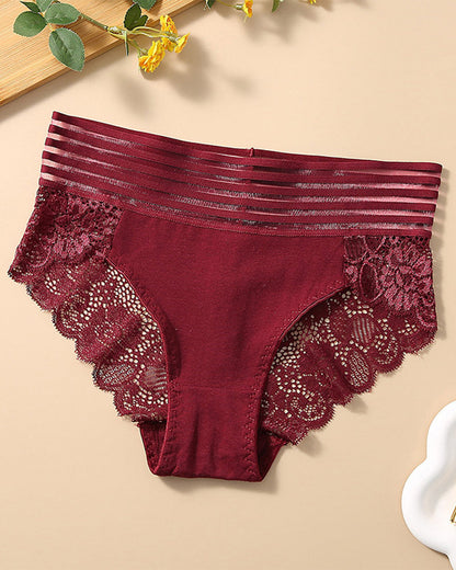 Wide Waist Lace Panties
