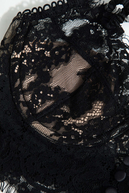 Dantel Sırt Geçişli Büstiyer Sütyen