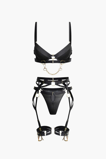 Metal Zincir Jartiyer Takımı