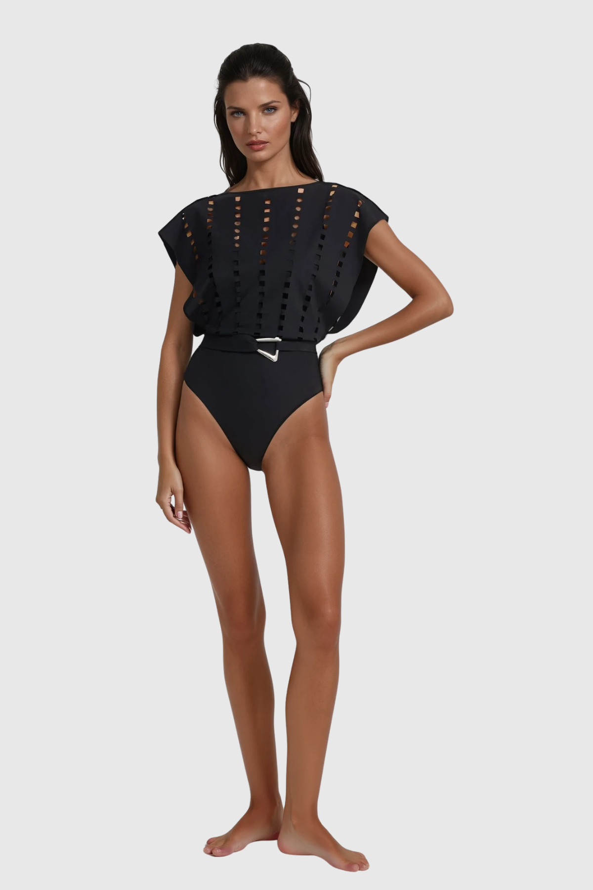 Winoc Cutout Sleeveless Swimsuit