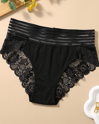 Wide Waist Lace Panties
