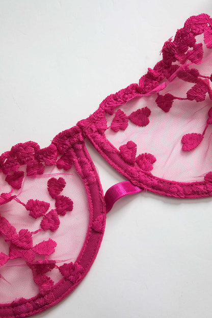 Dantel Nakışlı Bustier Kemerli Lingerie Jartiyer  Seti